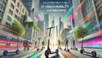 Unlocking the Future of Urban Mobility", unten "Time to Break the Rules and Innovate!". Die Stimmung ist dynamisch und zukunftsorientiert