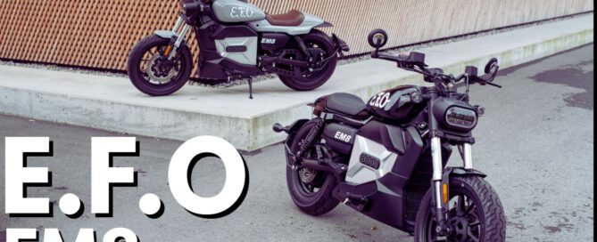 Erfahre, warum die E.F.O EM8 mit 8.000W-Motorleistung, LED-Beleuchtung und digitalem Display eine spannende Harley-Alternative sein kann.