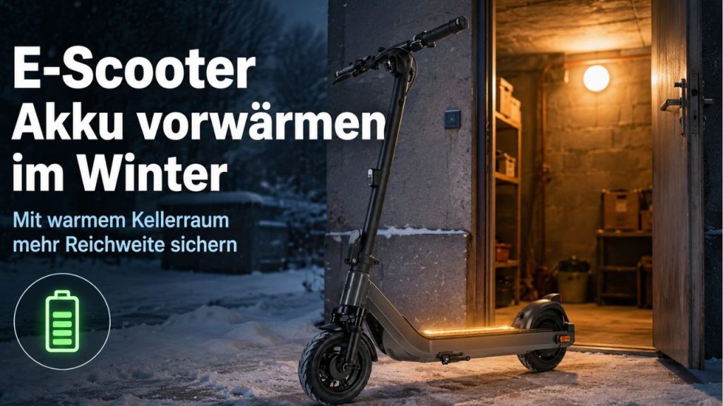 E-Scooter Akku vorwärmen im Winter – So holst du mehr Reichweite raus