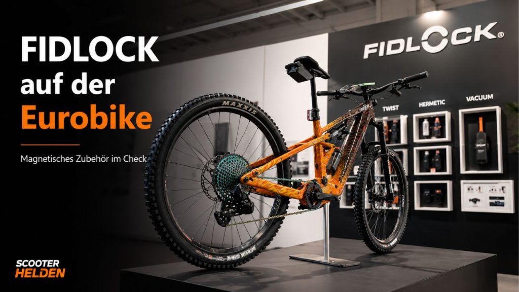 FIDLOCK auf der Eurobike: Magnetisches Zubehör für E-Bike, E-Scooter und Alltag FIDLOCK auf der Eurobike: Meine Erfahrung mit TWIST, VACUUM, HERMETIC und HIP BELT plus 10% Rabatt mit Helden10.